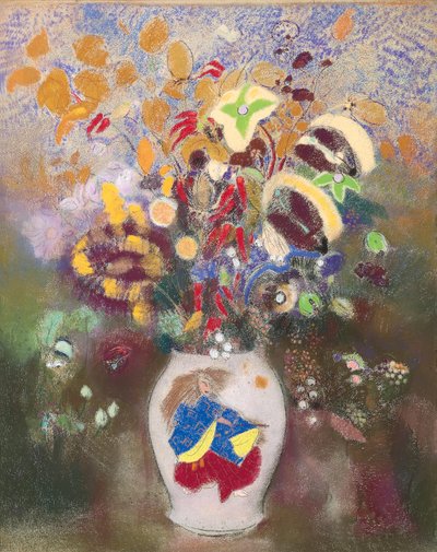 Vase avec guerrier japonais, 1905-1908 - Odilon Redon