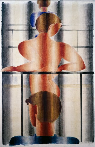 Scène de balustrade - Oskar Schlemmer