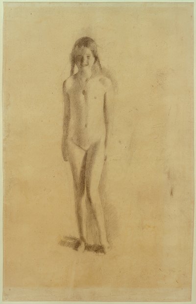 Jeune fille nue avec médaillon - Otto Meyer Amden