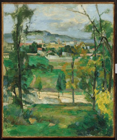 Village derrière les arbres, Île-de-France, c.1879 - Paul Cézanne