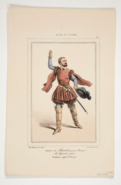 Costume de Marcel, joué par Levasseur - Paul Gavarni