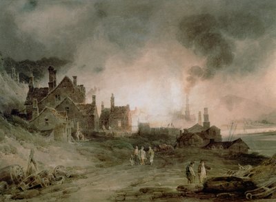 Fonderie Bedlam, Madeley Dale, Shropshire, 1803 - Paul Sandby