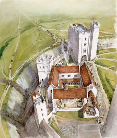 Old Sarum, 1140, vers 1990-2010 - Peter Dunn