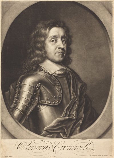 Oliver Cromwell - Peter Pelham after Robert Walker