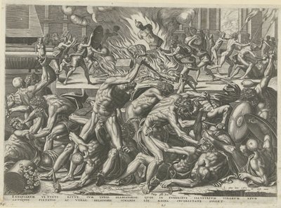 Combat de gladiateurs - Philips Galle