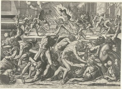 Combat de gladiateurs - Philips Galle