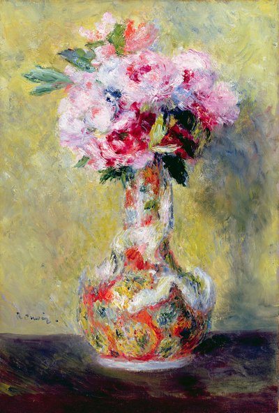 Bouquet dans un vase - Pierre Auguste Renoir