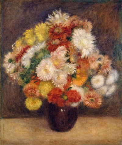 Bouquet de chrysanthèmes, 1881 - Pierre Auguste Renoir