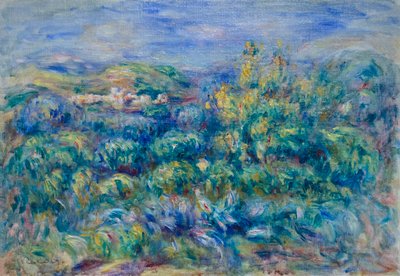 Paysage de Cagnes - Pierre Auguste Renoir