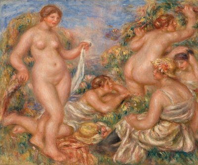 Composition, cinq baigneuses - Pierre Auguste Renoir