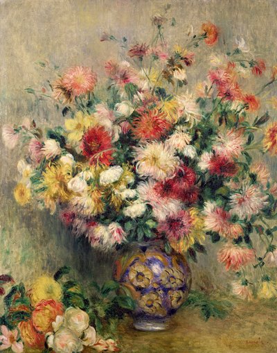 Dahlias - Pierre Auguste Renoir