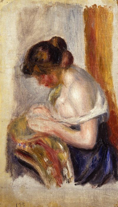 La Couseuse - Pierre Auguste Renoir