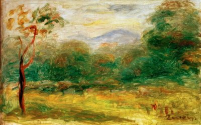 Paysage du Midi (Cagnes) - Pierre Auguste Renoir