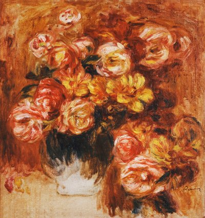 Vase de roses - Pierre Auguste Renoir