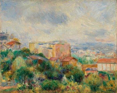 Vue de Montmartre - Pierre Auguste Renoir