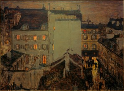 Montmartre sous la pluie ou Rue Tholozé - Pierre Bonnard