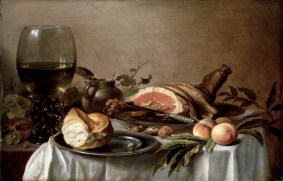 Petit déjeuner avec jambon, 1647 - Pieter Claesz