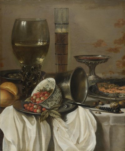 Nature morte avec récipients à boire, 1649 - Pieter Claesz