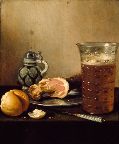 Nature morte avec un jambon, 1642 - Pieter Claesz