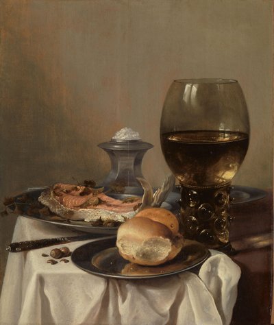 Nature morte avec un salière - Pieter Claesz