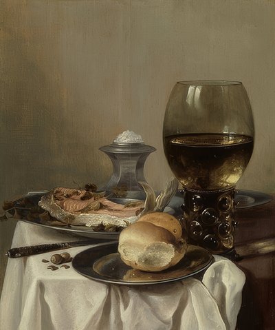 Nature morte avec sel. Vers 1640-45 - Pieter Claesz