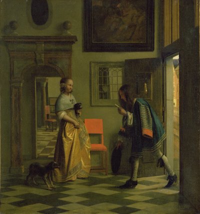 Le Messager, vers 1669 - Pieter de Hooch