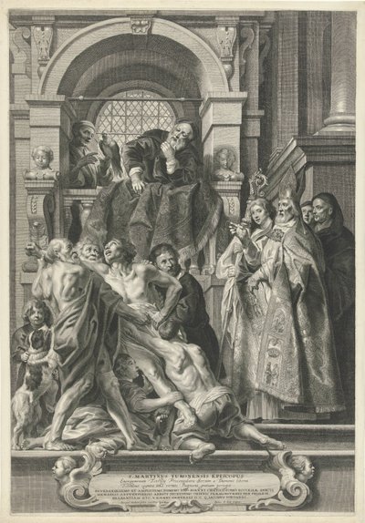 Saint Martin guérissant un possédé - Pieter de Jode (II)