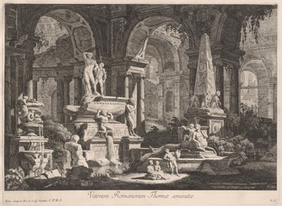 Thermes semi-ruinés des anciens Romains - Pietro Gaspari