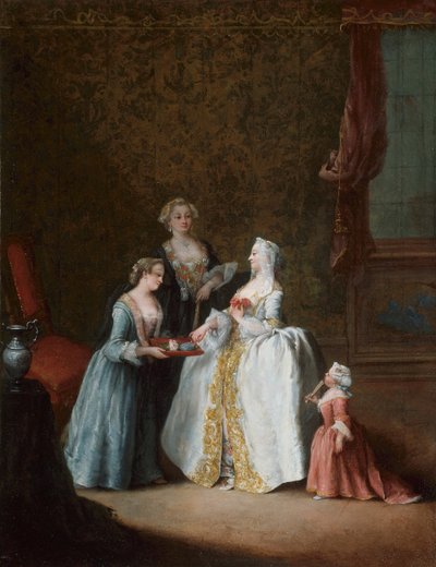 Dame à sa toilette, fin des années 1740 - Pietro Longhi