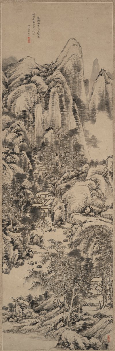 Paysage dans le style de Huang Gongwang - Qian Weicheng