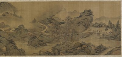 Voyager dans les montagnes et les ruisseaux - Qing Dynasty Chinese School