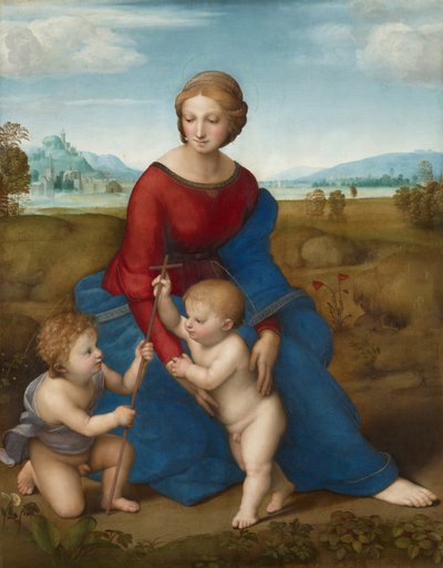 Madone dans le pré - Raffaello Sanzio Raphael