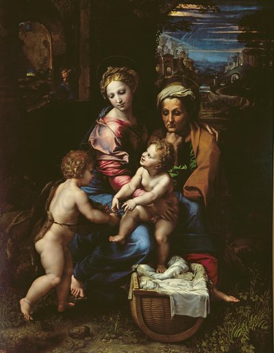 La Sainte Famille (La Perla) vers 1518 - Raffaello Sanzio Raphael