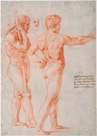 Deux études de nus, 1515 - Raffaello Sanzio Raphael