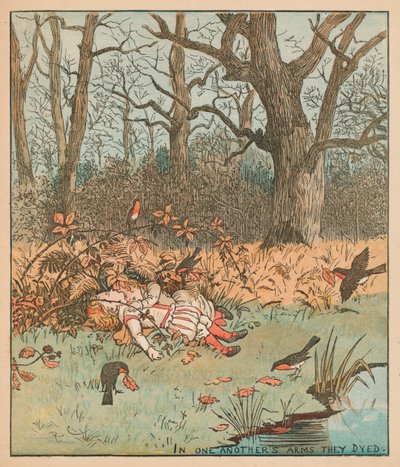 Les enfants dans les bois, vers 1878 - Randolph Caldecott