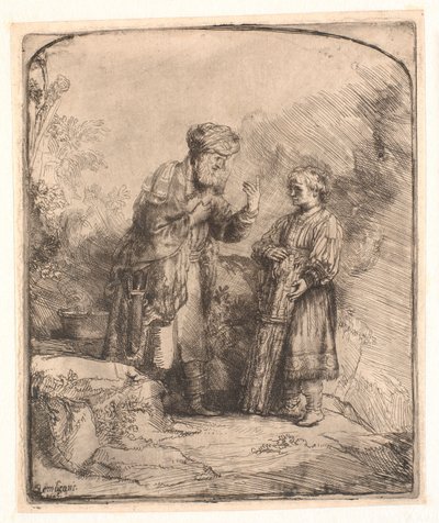 Abraham et Isaac - Rembrandt van Rijn