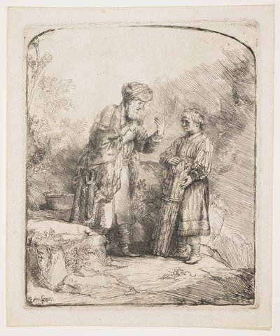 Abraham et Isaac, 1645 - Rembrandt van Rijn