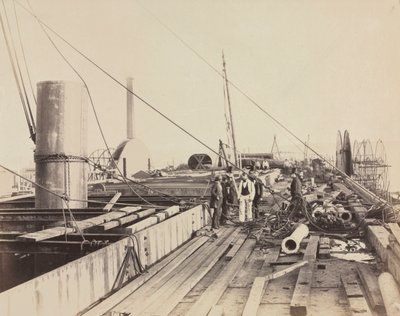 Scène de pont du Great Eastern, 1857 - Robert Howlett