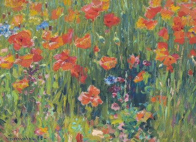 Coquelicots - Robert William Vonnoh