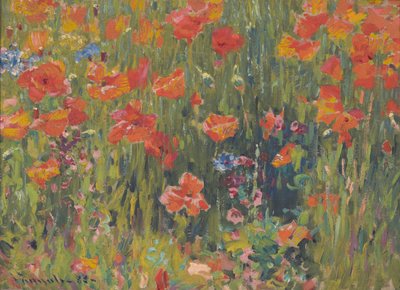 Coquelicots - Robert William Vonnoh