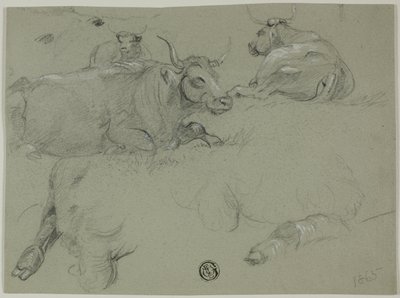 Esquisses de vaches - Rosa Bonheur