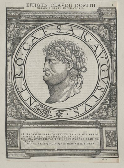 Empereur romain Néron (impression) - Rudolph Wyssenbach