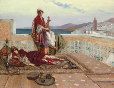 Sur la terrasse, Tanger - Rudolphe Ernst