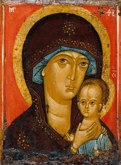 La Vierge Petrovskaya, 14ème siècle - Russian icon.