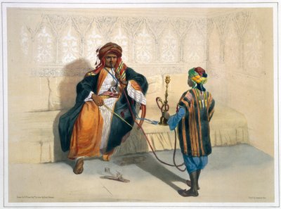 Un cheikh arabe fumant, 1848 - Saint Germain