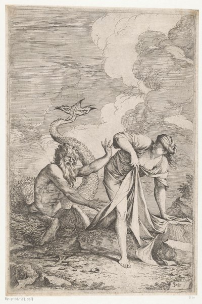 Scylla fuyant Glaucus - Salvator Rosa