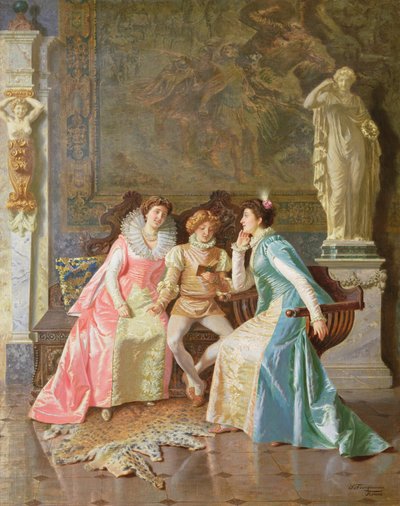 Lecture, vers 1890 - Salvatore Frangiamore