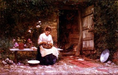 Épluchage de pommes de terre - Samuel Luke Fildes