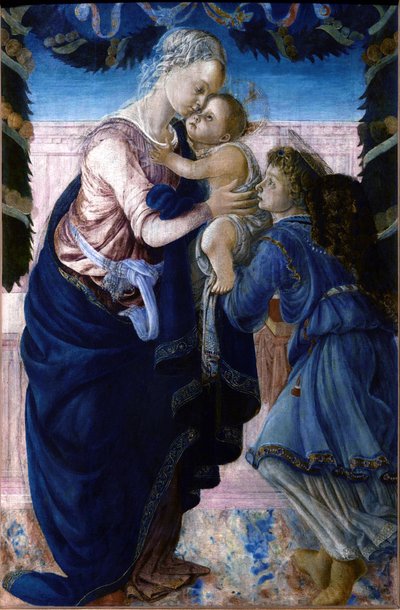 Madone et Enfant avec un ange - Sandro Botticelli