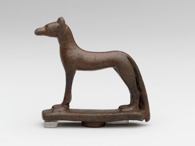 Chacal ou chien (bronze) - School Egyptian